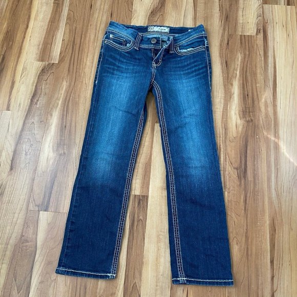 Buckle Jeans Bke Denim Payton Jean Bkc12 Straight Stretch Crop Leg Size 27w X 26l Poshmark